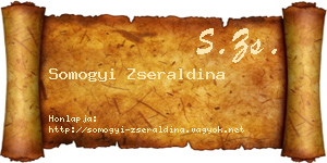 Somogyi Zseraldina névjegykártya