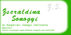 zseraldina somogyi business card